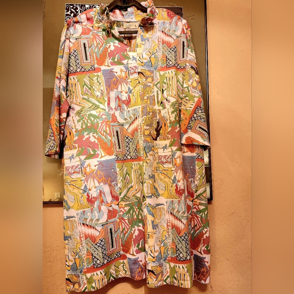 Atelier5 Absract Print Dress Size L